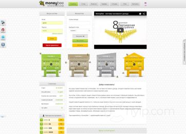 Изображение шаблона Money Bee HYIP проекта