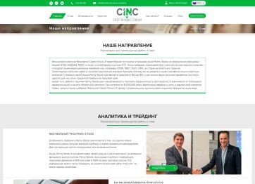 Изображение шаблона Cinc invest HYIP проекта