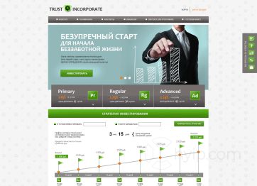 Изображение шаблона Trust incorporate HYIP проекта