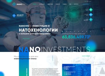 Изображение шаблона Nanoinv HYIP проекта