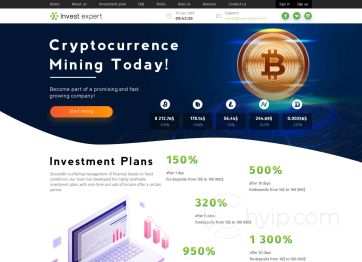 Изображение шаблона Investexpert HYIP проекта