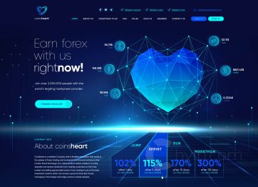 Изображение шаблона Coinsheart HYIP проекта