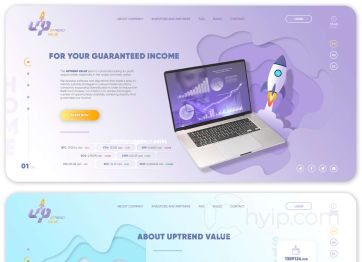 Изображение шаблона Uptrend-value HYIP проекта