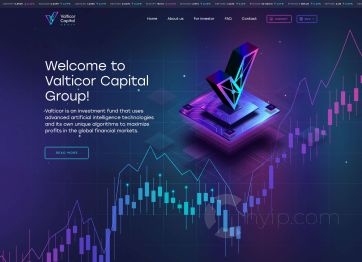 Изображение шаблона Valticor HYIP проекта